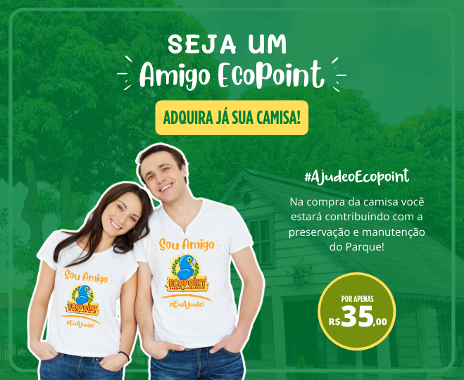 Ajude o Ecopoint! 01 Camisa Amigo Ecopoint nos tamanhos (P,M,G ou GG), por apenas R$ 35,00
